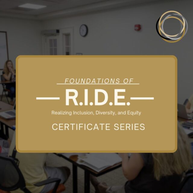 Join us for the Foundations of R.I.D.E. Certificate Series at Wake Forest University! 

This comprehensive program will explore the principles of diversity, equity, and inclusion, establishing a strong educational foundation for involvement with the R.I.D.E. Framework. See the link in our bio to register for workshops covering diversity, equity, and inclusion principles. 

#InclusiveWFU #RIDEcertificate